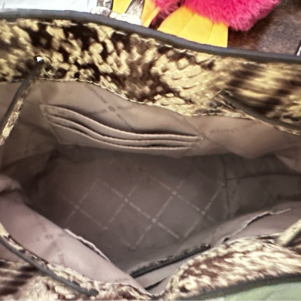 Michael Kors Suri Small Python Bucket Crossbody B… - image 7